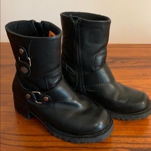 🥾💕 Harley Riding Boots Black Leather